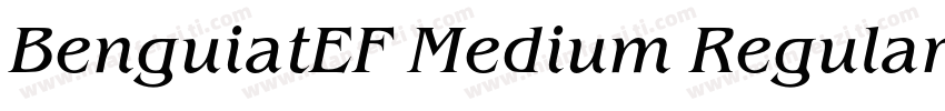 BenguiatEF Medium Regular字体转换